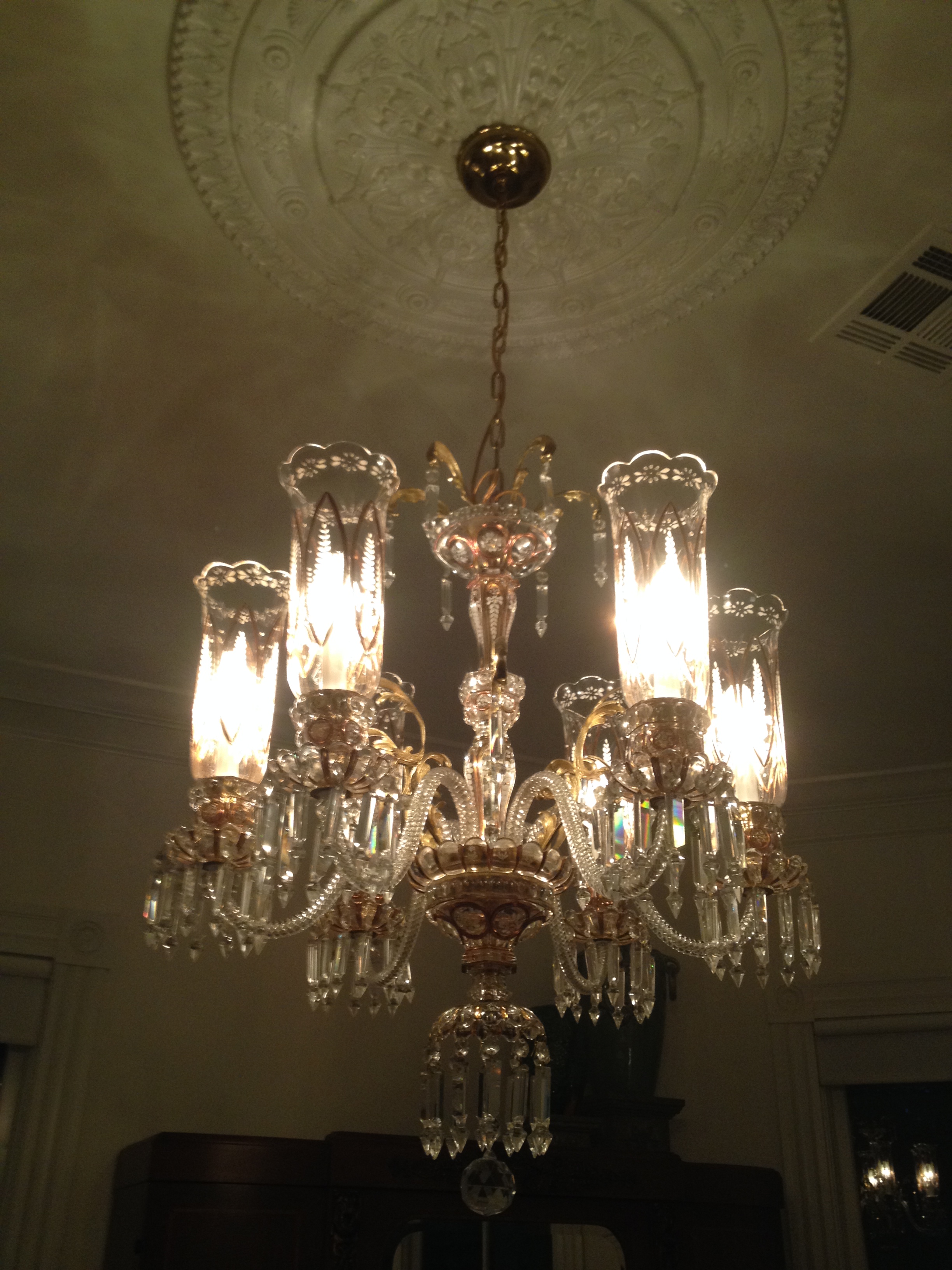 Hand Cut Bohemian Crystal Chandelier