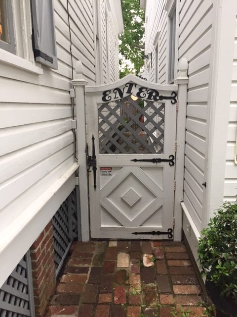 Carriage House Unit 4 Gate entrance