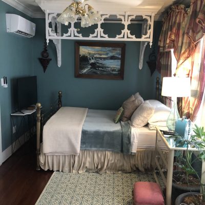 JT B&B Unit 1 second bedroom option queen bed.  This room can be added to Unit 1 as a second bedroom nightly rate with both bedrooms is 175 without breakfast or 250 with breakfast.